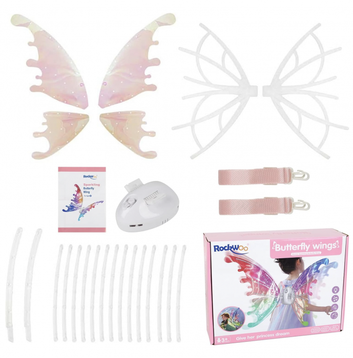 Aripi magice de zana cu LED, electrice, luminoase si cu vibratii [5]