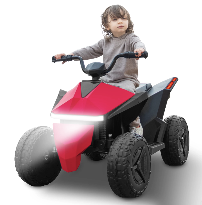 ATV electric pentru copii DLS-X8, cu lumini LED, muzica si Bluetooth, rosu [6]