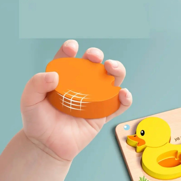 Set 6 Baby Puzzle Incastu cu 4 imagini, din lemn masiv – Piese Mari [8]