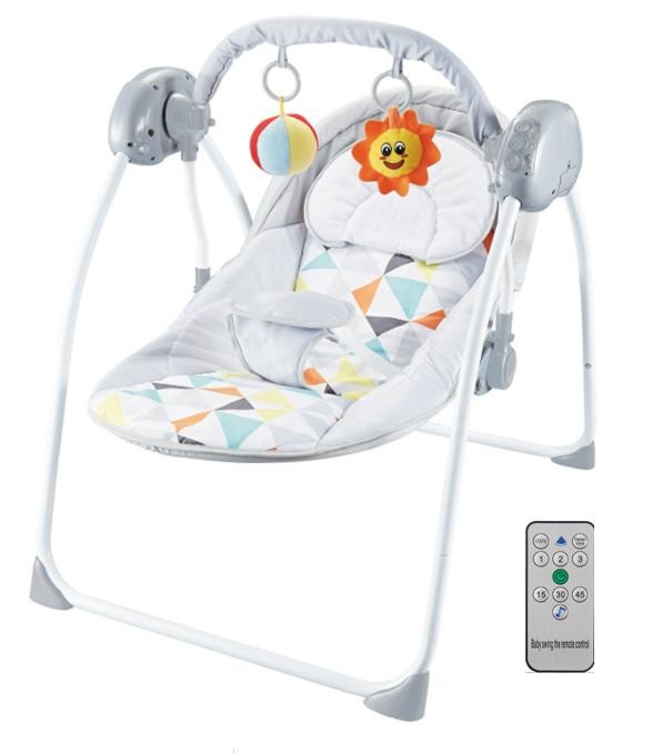 Balansoar bebelusi cu telecomanda, Grey Zoo - Krista® [1]