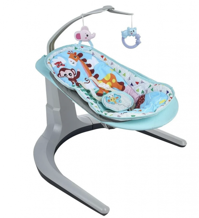 Balansoar electric 2 in 1, multifunctional, cu melodii si jucarii, Cradle Chair