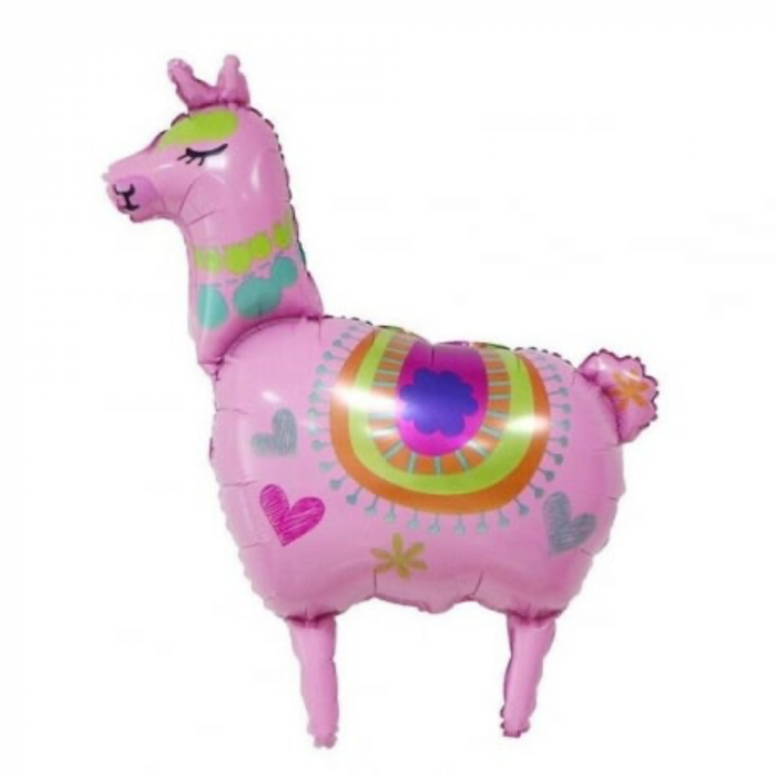 Balon din folie pentru petrecere Alpaca 3 culori, 90 cm [6]