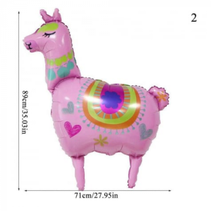 Balon din folie pentru petrecere Alpaca 3 culori, 90 cm [5]