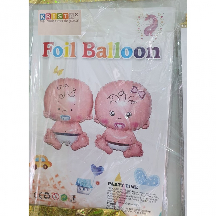 Balon din folie pentru petrecere Bebe fetita 70 cm [2]