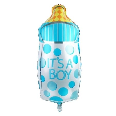 Balon din folie pentru petrecere Biberon, It's a Boy, Bleu, 75 cm [1]
