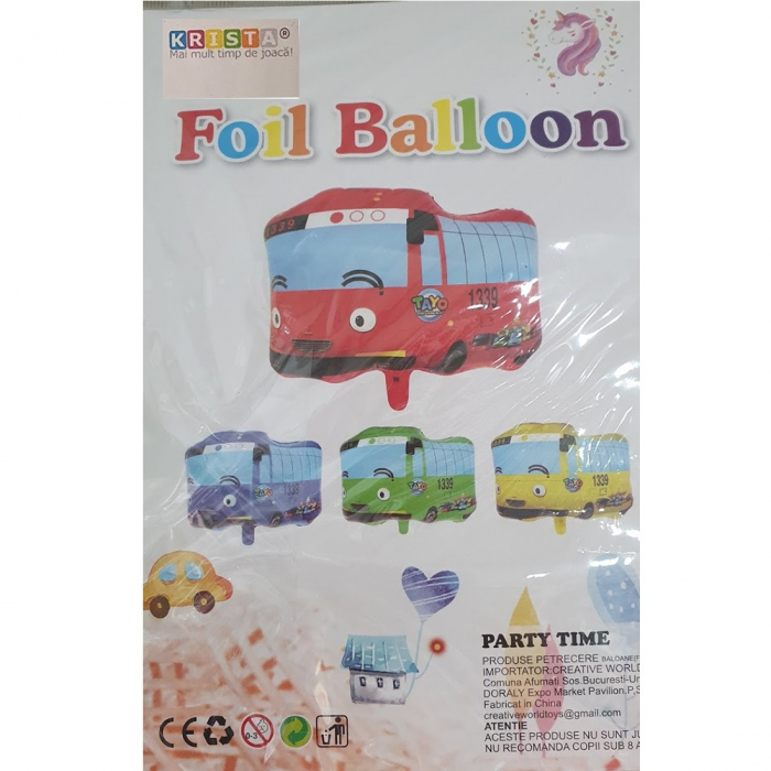 Balon din folie pentru petrecere Camion, 4 culori, 50 x 40 cm [2]