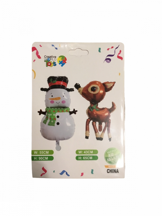 Balon din folie pentru petrecere Omul de zapada, 90 cm [3]