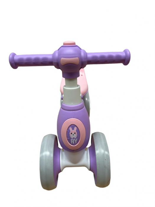 Bicicleta fara pedale pentru copii mici 1-3 ani, cu 4 roti, 211AY roz [3]