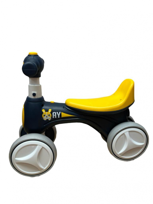 Bicicleta fara pedale pentru copii mici 1-3 ani, cu 4 roti, 211AY bleumarin [2]
