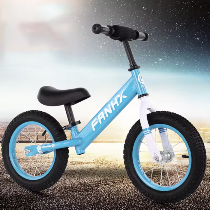 Bicicleta fara pedale pentru echilibru, 12 inch, scaun reglabil B08 ALbastru [2]
