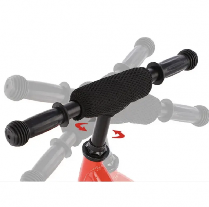 Bicicleta fara pedale pentru echilibru, 12 inch, scaun reglabil B08 Negru [4]