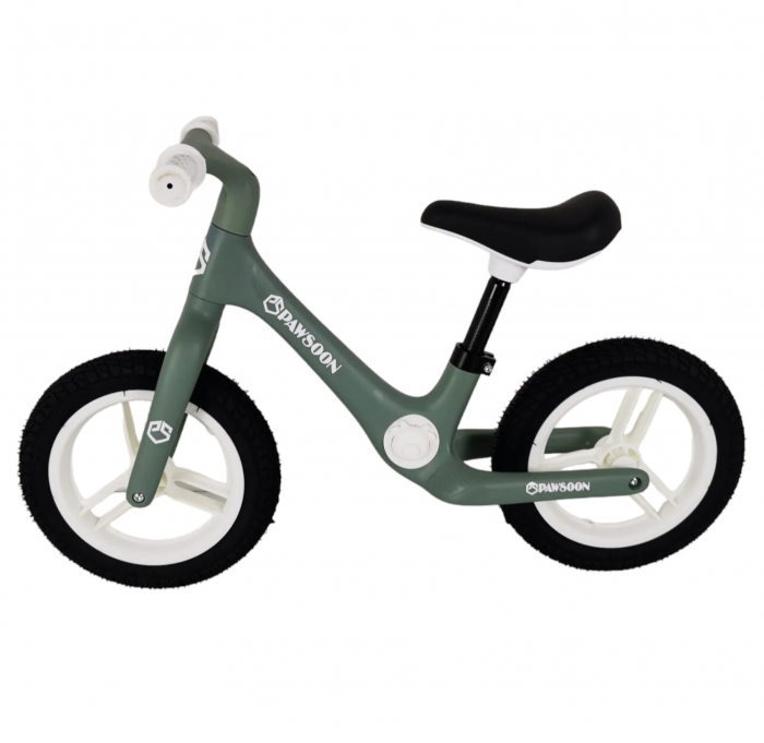 Bicicleta fara pedale pentru echilibru, 159 verde cu alb