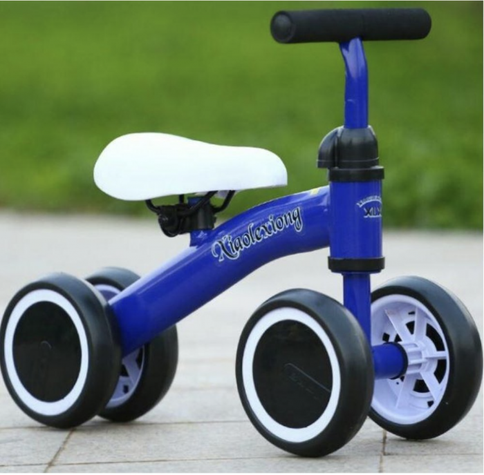 Bicicleta mini cu 4 roti, fara pedale, 1-3 ani, B04 Albastru [2]