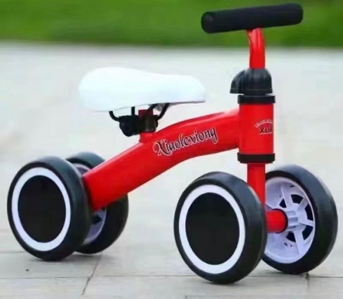 Bicicleta mini cu 4 roti, fara pedale, 1-3 ani, B04 Rosu [2]