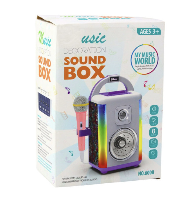 Boxa Karaoke Multifunctionala cu Lumini LED si Microfon [11]