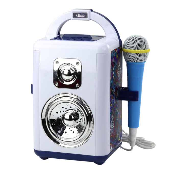 Boxa Karaoke Multifunctionala cu Lumini LED si Microfon [10]