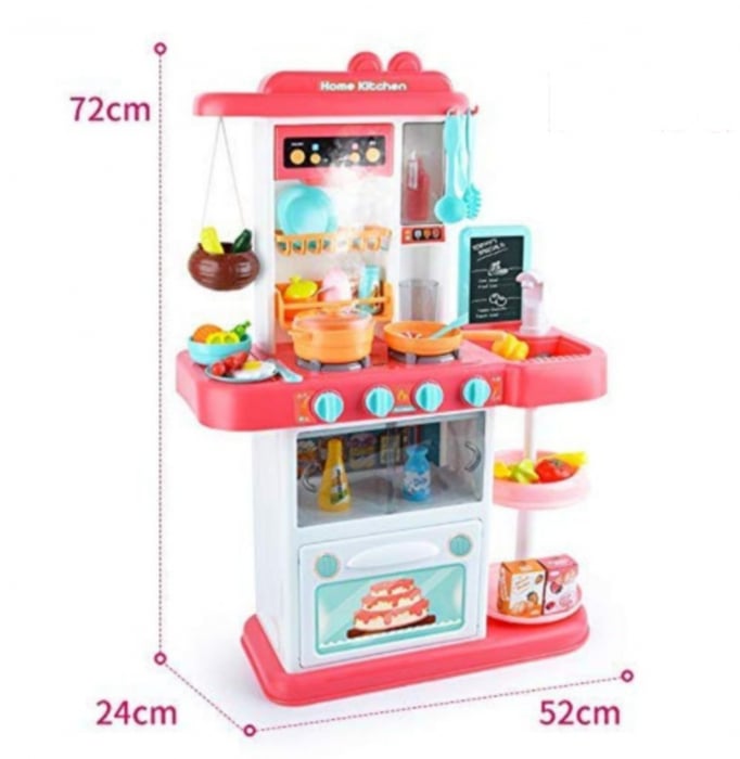 Bucatarie completa, cu 43 piese, Spraying Kitchen, roz [7]