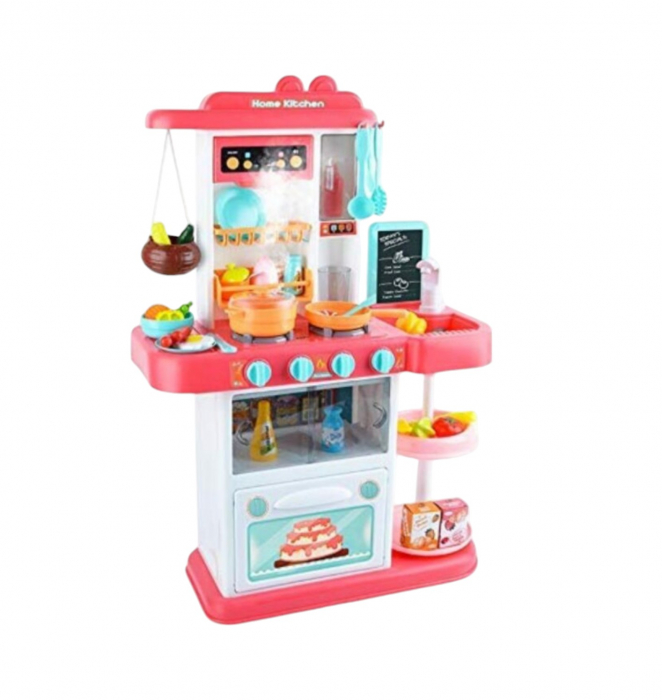 Bucatarie completa, cu 43 piese, Spraying Kitchen, roz [4]