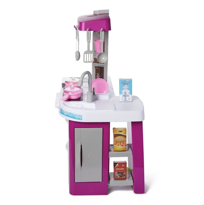 Bucatarie de jucarie electronica Chef Kitchen cu sunete, lumini si 53 accesorii, mov, +3 ani [5]