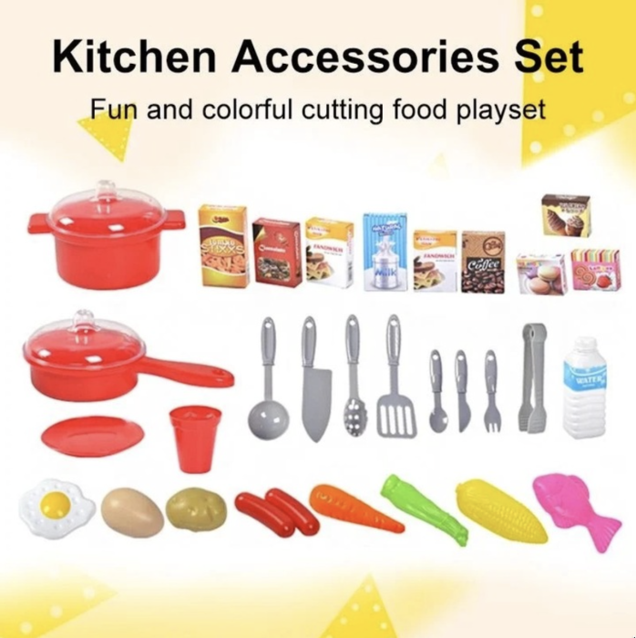 Bucatarie de jucarie electronica Chef Kitchen cu sunete, lumini si 53 accesorii, mov, +3 ani [6]