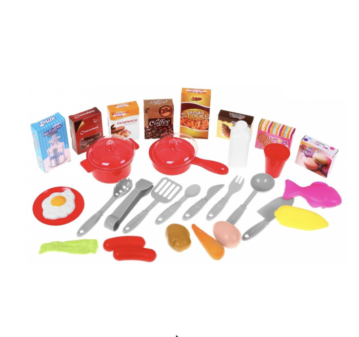 Bucatarie de jucarie electronica Chef Kitchen cu sunete, lumini si 53 accesorii, mov, +3 ani [7]