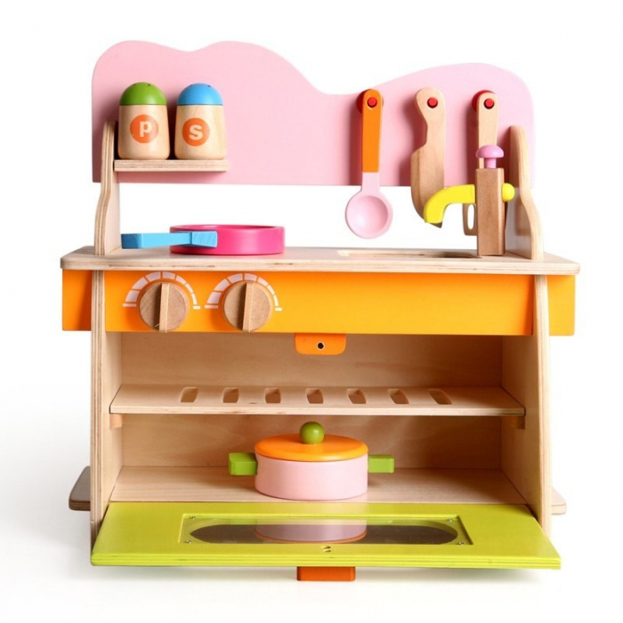 Bucatarie din lemn cu accesorii Kitchenette [6]
