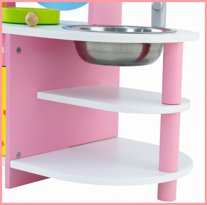 Bucatarie Mare din Lemn Pink Gas Stove for Chef Krista® [3]