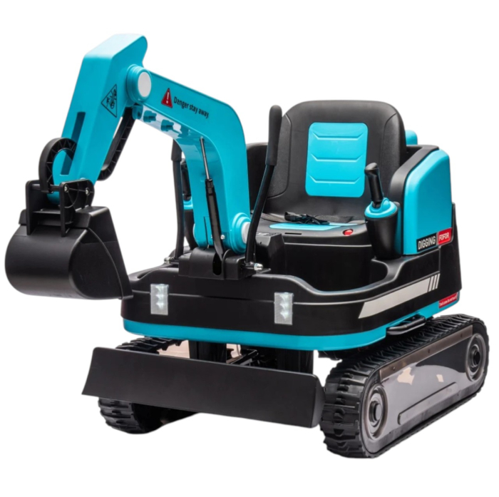 Buldo-Excavator electric DLS-X7 albastru, 12V 12AH, telecomanda si bluetooth [2]