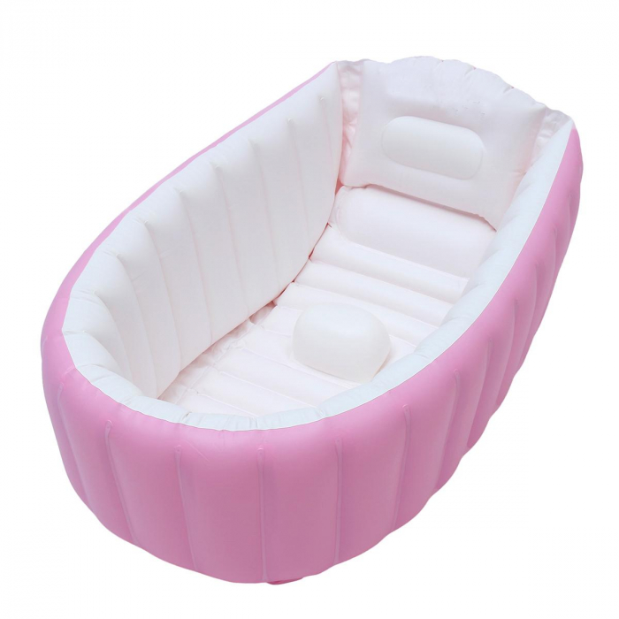 Cadita gonflabila pentru baita bebelusului, Big Pink [8]