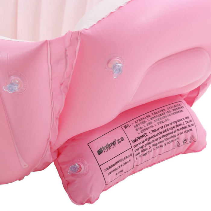 Cadita gonflabila pentru baita bebelusului, Big Pink [4]