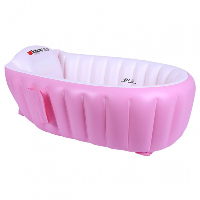 Cadita gonflabila pentru baita bebelusului, Big Pink [6]