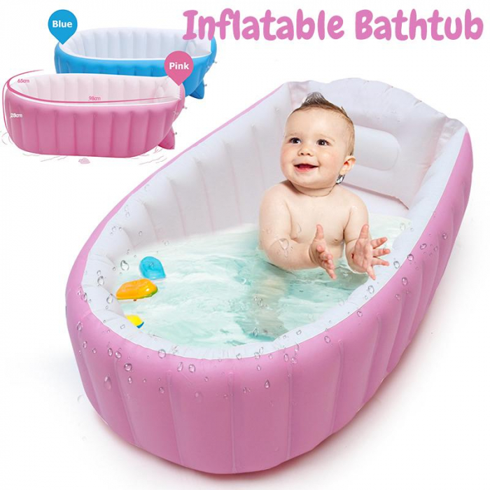 Cadita gonflabila pentru baita bebelusului, Big Pink [10]
