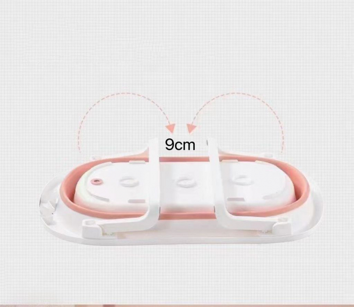 Cadita pliabila cu supapa de scurgere, pentru bebelusi, roz [5]