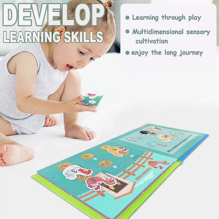 Carte cu activitati educative, Quiet Book 123, Invata Cifrele [11]