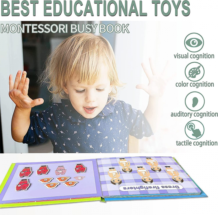 Carte cu activitati educative, Quiet Book 123, Invata Cifrele [9]