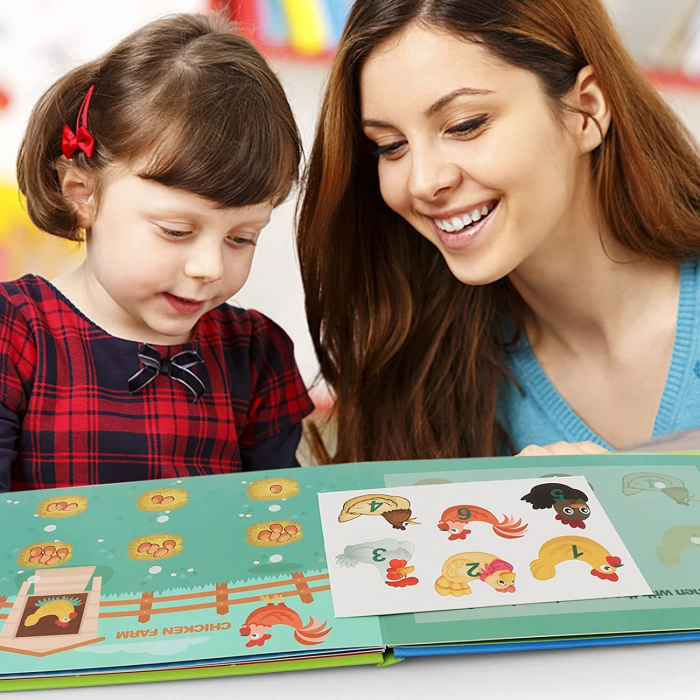 Carte cu activitati educative, Quiet Book 123, Invata Cifrele [12]