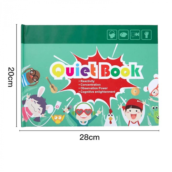 Carte cu activitati educative, Quiet Book Invata de toate [7]