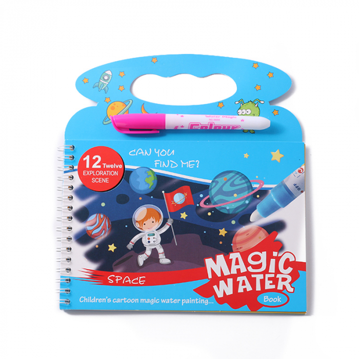 Carte de colorat cu apa Magic Water Book Spatiul cosmic [3]