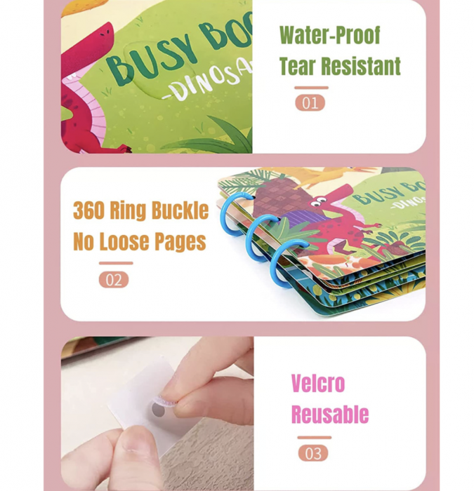 Carte educativa multifunctionala Busy Book Farm 2-6 ani [6]