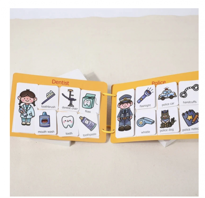 Carte educativa multifunctionala Busy Book Meserii [5]