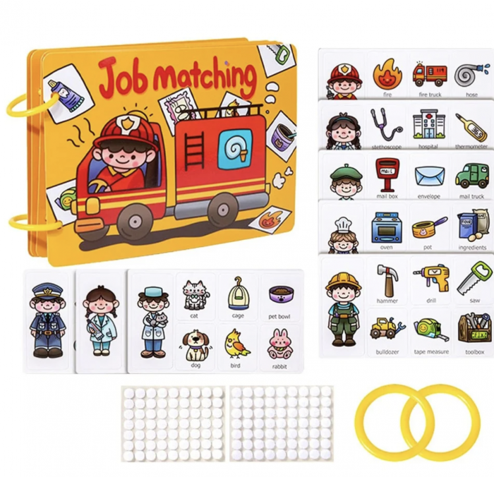 Carte educativa multifunctionala Busy Book Meserii