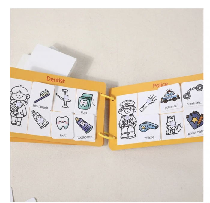 Carte educativa multifunctionala Busy Book Meserii [4]