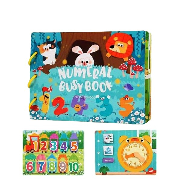 Carte educativa multifunctionala Numeral Busy Book 2-6 ani [2]