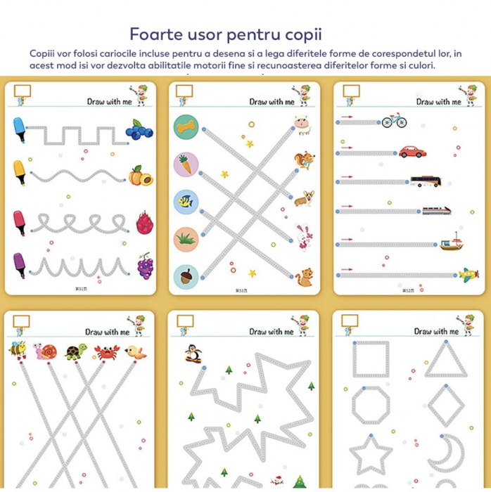 Carte educativa reutilizabila cu planse imprimate, Urmeaza linia punct cu punct [3]