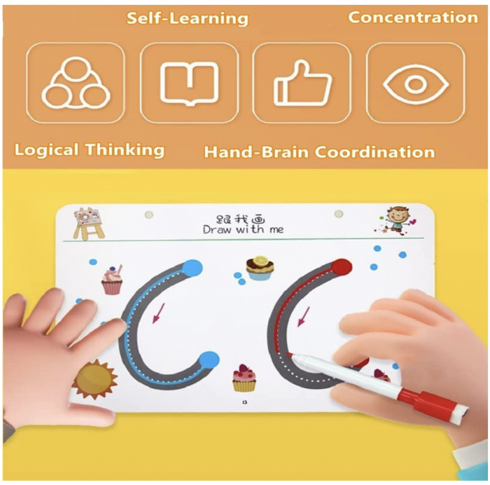 Carte educativa reutilizabila cu planse imprimate, Urmeaza linia punct cu punct [14]