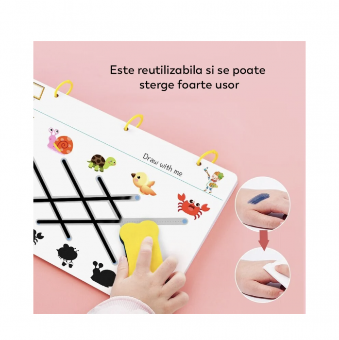 Carte educativa reutilizabila cu planse imprimate, Urmeaza linia punct cu punct [4]