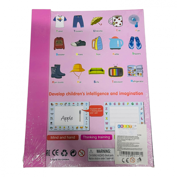 Carte magnetica cu activitati educative, cu piese puzzle si tablita de scris magnetica, cu marker, Activitati zilnice [2]