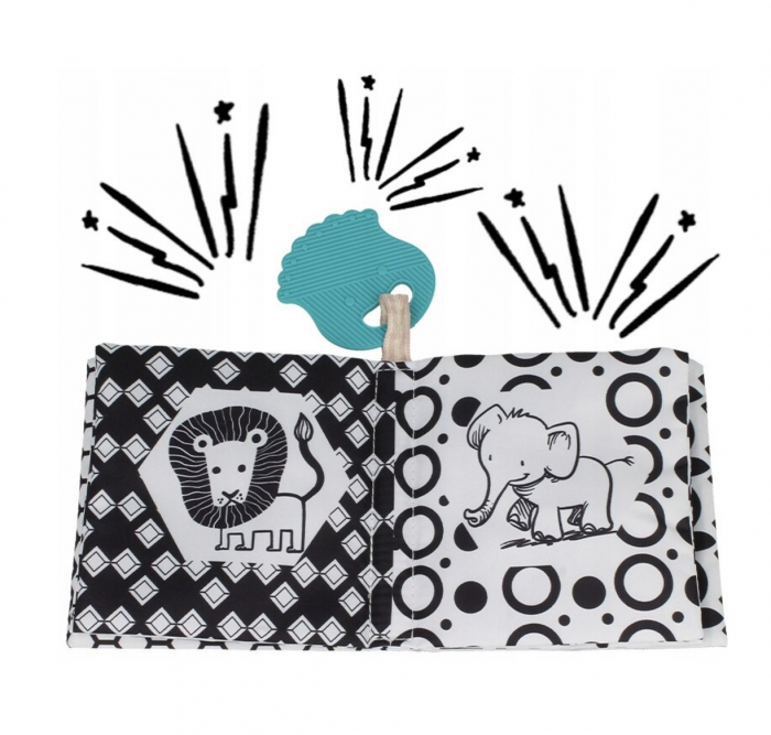 Set 6 carti senzoriale bebe, cu jucarii de dentitie [14]
