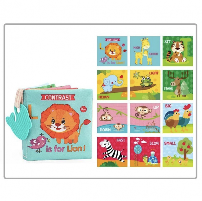 Set 6 carti senzoriale bebe, cu jucarii de dentitie [3]