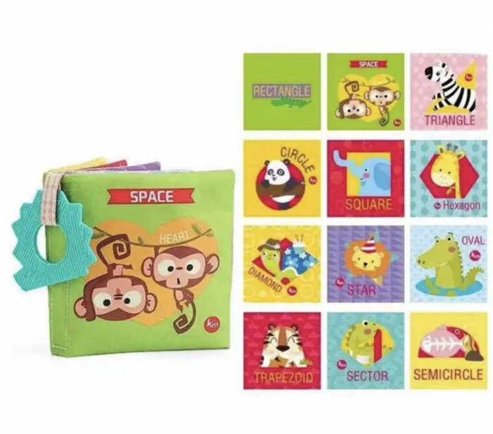 Set 6 carti senzoriale bebe, cu jucarii de dentitie [5]